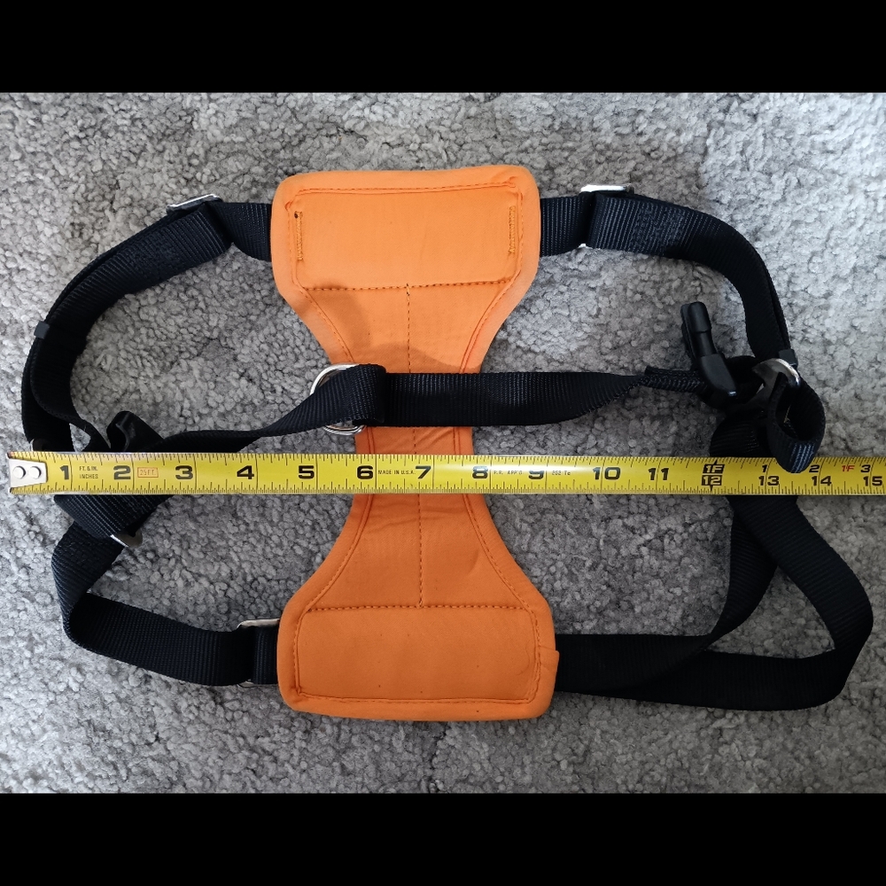 🖤🧡 Harley Davidson Dog Car Harness Large Biker Motorcycle Pet Orange Black - Picture 8 of 8